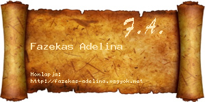 Fazekas Adelina névjegykártya